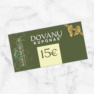 Dovanų kuponas 15 Eur